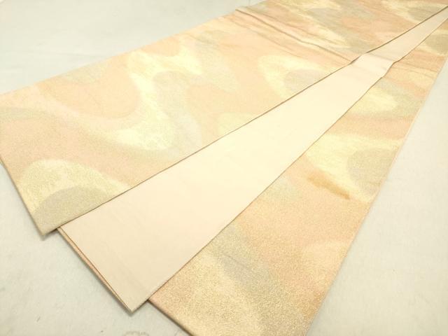 平和屋着物◎砂子綴れ 全通柄袋帯 流水文 金糸 正絹 逸品 DAAJ8006ob