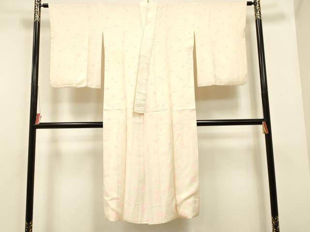平和屋着物■長襦袢 袷 草花文 正絹 逸品 DAAJ8143cm