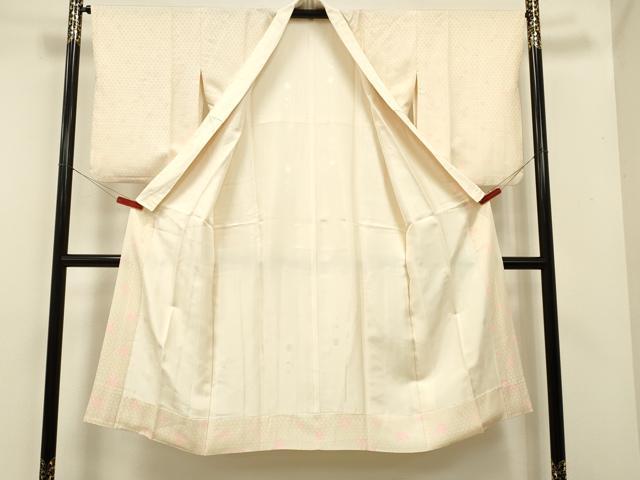 平和屋着物■長襦袢 袷 草花文 正絹 逸品 DAAJ8143cm