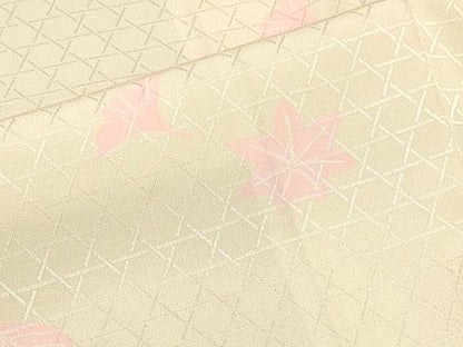 平和屋着物■長襦袢 袷 草花文 正絹 逸品 DAAJ8143cm