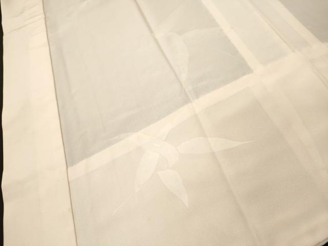 平和屋着物■長襦袢 無双仕立て 笹の葉地紋 洗柿色 正絹 逸品 DAAJ8596jm