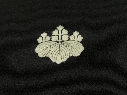 平和屋着物●金彩友禅 卓越技能者・名工・和田光正 黒留袖 御所車花籬文 金彩 正絹 逸品 DAAK0969ud