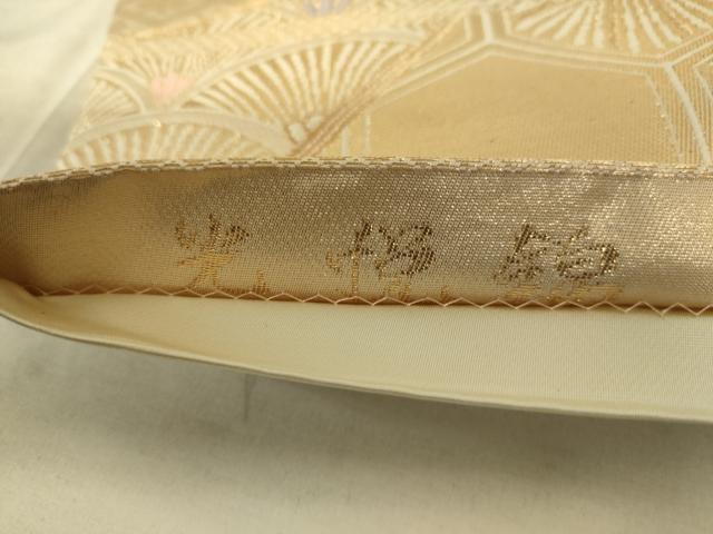 平和屋着物◎六通柄袋帯 光悦錦 金糸 正絹 逸品 DAAK2095zy