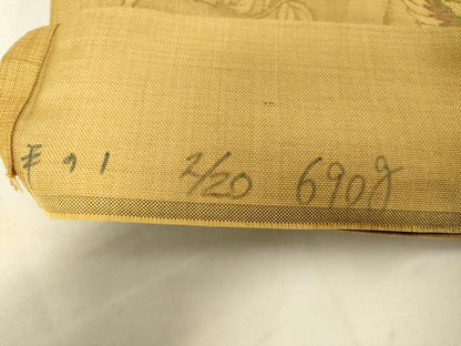 平和屋着物◎六通柄袋帯 明日香 花鳥文 正絹 逸品 DAAK2174zy