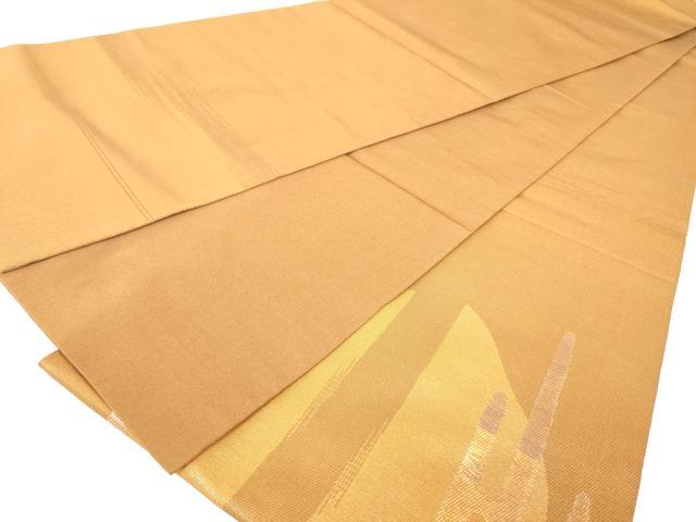 平和屋着物◎太鼓柄袋帯 吉織 霞山文 金糸 正絹 逸品 DAAK2197zy