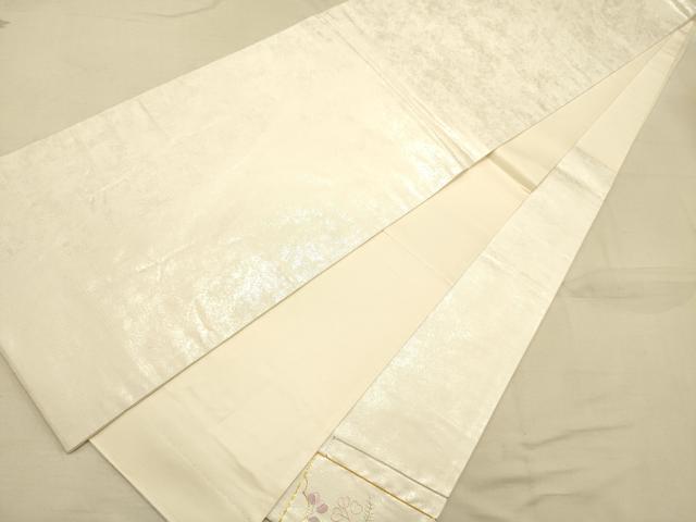 平和屋着物◎太鼓柄袋帯 駒刺繍 色紙重ね花車文 金糸 正絹 逸品 DAAK2562ob