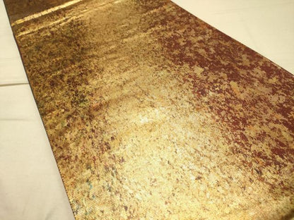 平和屋着物◎六通柄袋帯 霞文 金糸 引箔 正絹 逸品 DAAK2563ob