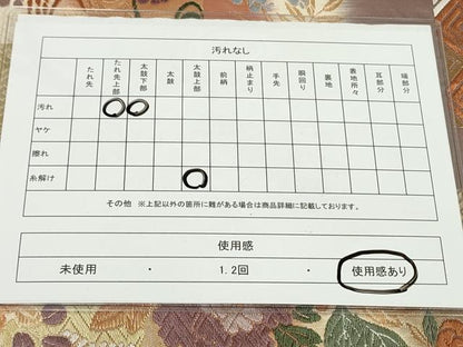 平和屋着物◎六通柄袋帯 唐織 能衣の美 金糸 正絹 逸品 DAAK2725ob