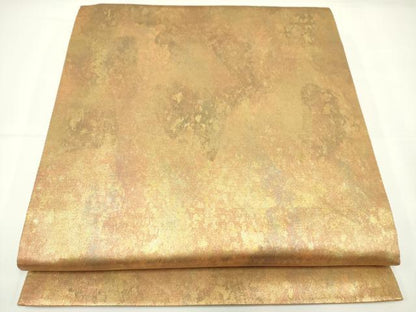 平和屋着物◎六通柄袋帯 霞文 金糸 引箔 正絹 逸品 DAAK2747ob