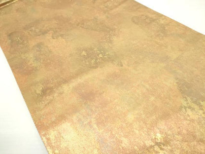 平和屋着物◎六通柄袋帯 霞文 金糸 引箔 正絹 逸品 DAAK2747ob