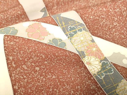 平和屋着物●訪問着 蔓帯花文 金彩 正絹 逸品 DAAK3575du
