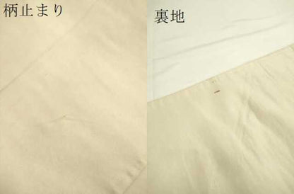 平和屋着物●六通柄袋帯 色紙重ね正倉院花文 銀糸 正絹 逸品 DAAK3919du