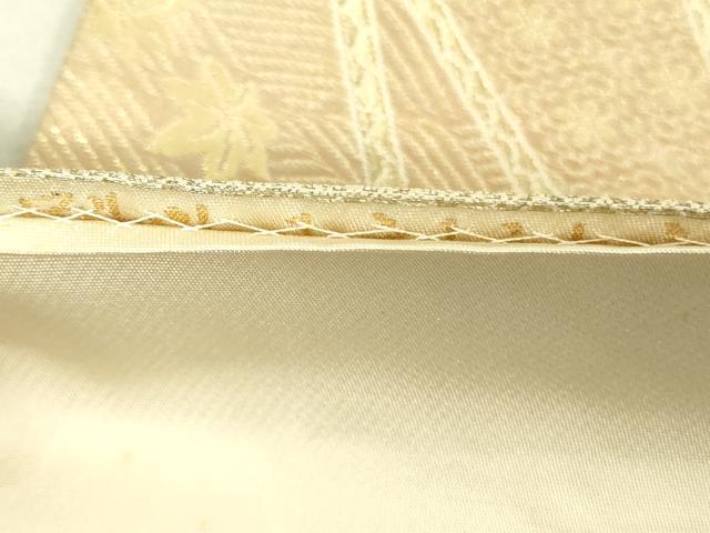 平和屋着物◎六通柄袋帯　唐織　束ね熨斗花文　金糸　正絹　逸品　DAAK5804re