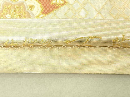 平和屋着物◎六通柄袋帯 唐織 佐賀箔 百華 金糸 正絹 逸品 DAAK5839re