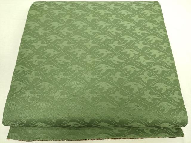 平和屋着物◎両面 六通柄袋帯 地紙花文 金糸 正絹 逸品 DAAK5841re
