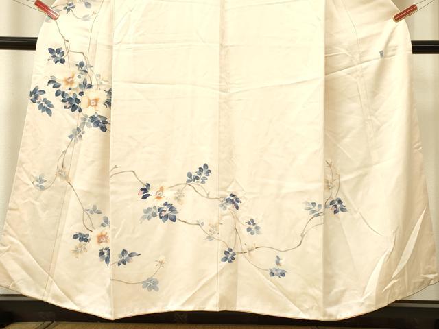 平和屋着物■訪問着　友禅　作家物　草花文　正絹　逸品　DAAK7125yyy