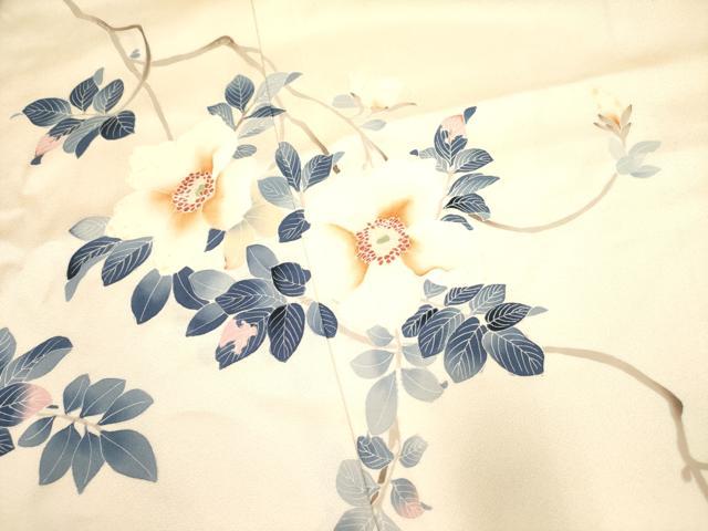 平和屋着物■訪問着　友禅　作家物　草花文　正絹　逸品　DAAK7125yyy