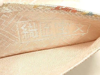平和屋着物◎佐賀錦 六通柄袋帯 織匠宝文 金銀糸 正絹 逸品 DAAK8226bc