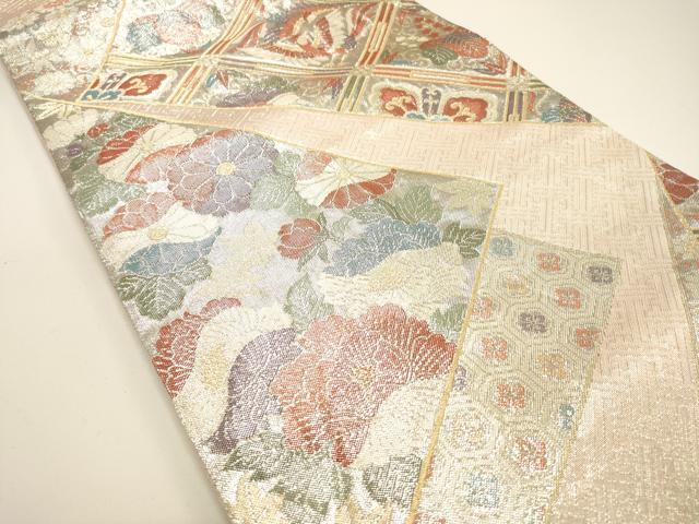 平和屋着物◎佐賀錦 六通柄袋帯 織匠宝文 金銀糸 正絹 逸品 DAAK8226bc