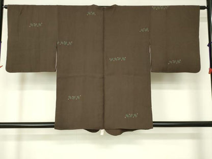 平和屋着物■道行コート　絞り　横段丸文　正絹　逸品　DAAK9044cm