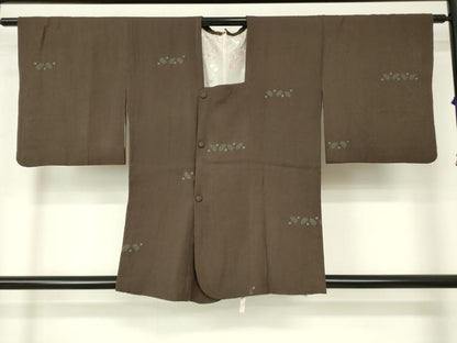 平和屋着物■道行コート　絞り　横段丸文　正絹　逸品　DAAK9044cm