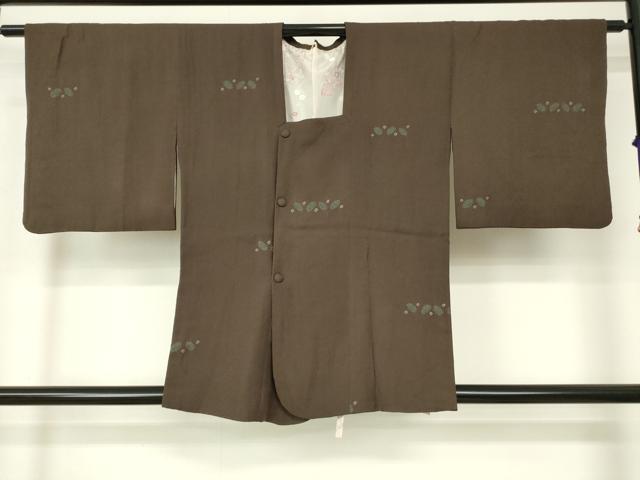 平和屋着物■道行コート　絞り　横段丸文　正絹　逸品　DAAK9044cm