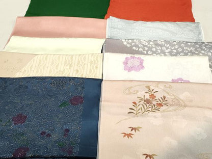 平和屋着物★和装小物　上質な帯揚げ　10枚セット　逸品　DAAK9926qa