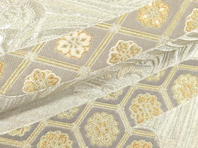 平和屋着物■六通柄袋帯 吉祥エ霞流水文 金銀糸 正絹 逸品 DAAL0217we