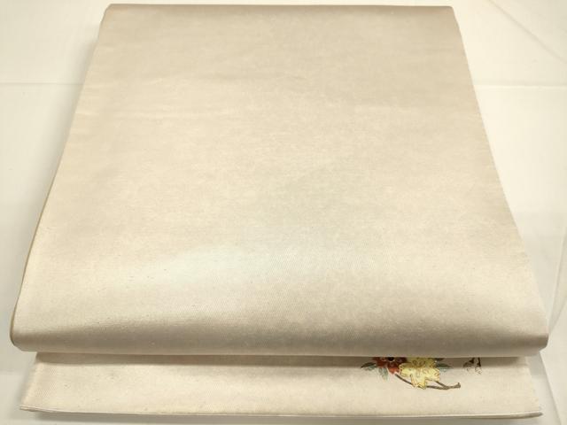 平和屋着物■六通柄袋帯　ワンポイント　螺鈿　霞文　引箔　正絹　逸品　DAAL0279we