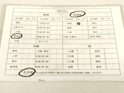 平和屋着物■長襦袢 無双仕立て 亀甲花地紋 暈し染め 洗える着物 DAAL1343ma