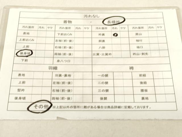 平和屋着物■長襦袢 無双仕立て 亀甲花地紋 暈し染め 洗える着物 DAAL1343ma