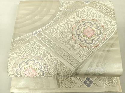 平和屋着物◎六通柄袋帯 唐織 正倉院草花文 金銀糸 正絹 逸品 DAAL3539cd