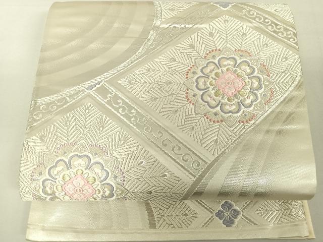 平和屋着物◎六通柄袋帯 唐織 正倉院草花文 金銀糸 正絹 逸品 DAAL3539cd