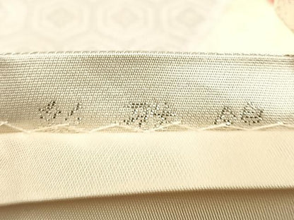 平和屋着物◎六通柄袋帯　唐織　扇面鳳凰草花文　金銀糸　正絹　逸品　DAAL3625cd