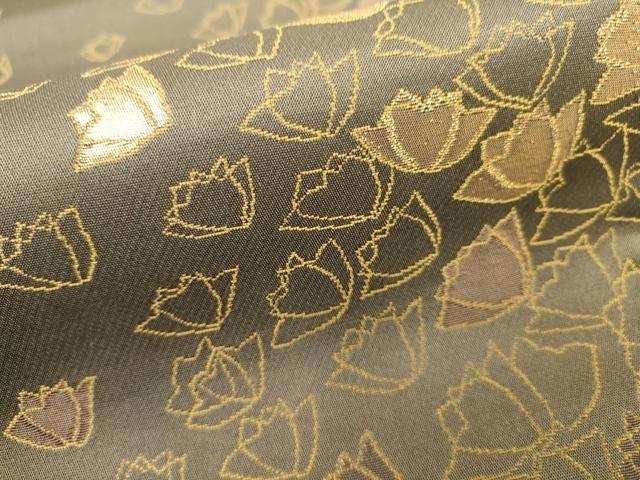 平和屋着物■六通柄袋帯　舞花文　金糸　正絹　逸品　DAAL4124jm