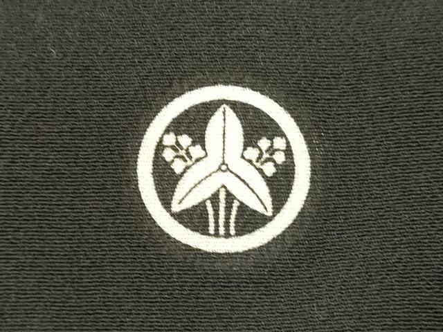 平和屋着物■豪華黒留袖 地紙花鳥文 正絹 逸品 DAAL4630tw