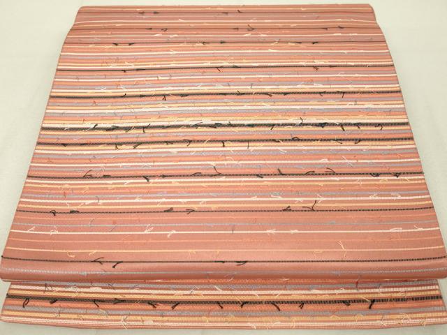 平和屋着物◎六通柄京袋帯　横段文　正絹　逸品　DAAL6035fc