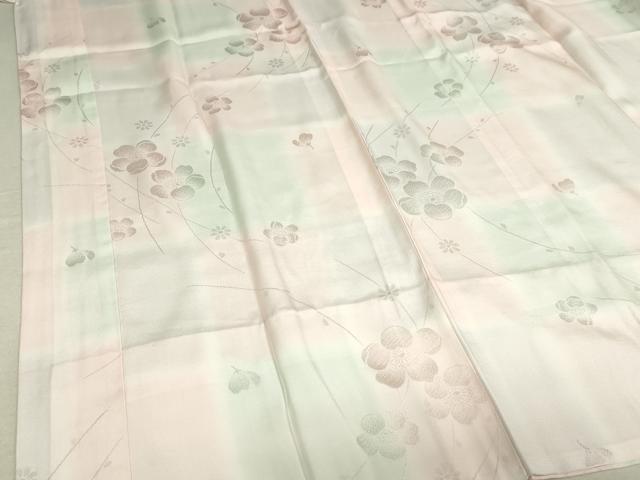 平和屋着物■長襦袢 袷 枝花地紋 暈し染め 正絹 逸品 DAAL6110fc