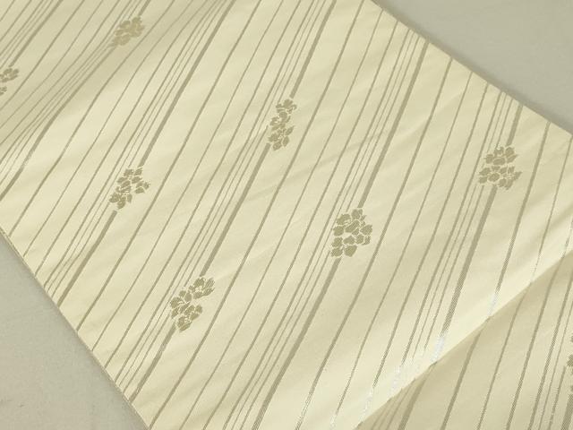平和屋着物◎佐賀錦 両面 六通柄袋帯 孔雀文 金銀糸 正絹 逸品 DAAL6327fc