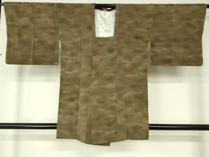 平和屋着物■道行コート 霞文 暈し染め 正絹 逸品 DAAL9252cm