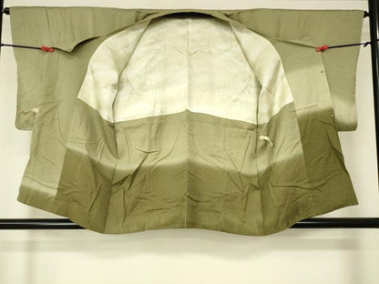 平和屋着物■道行コート　樹林文　暈し染め　正絹　逸品　DAAL9307cm