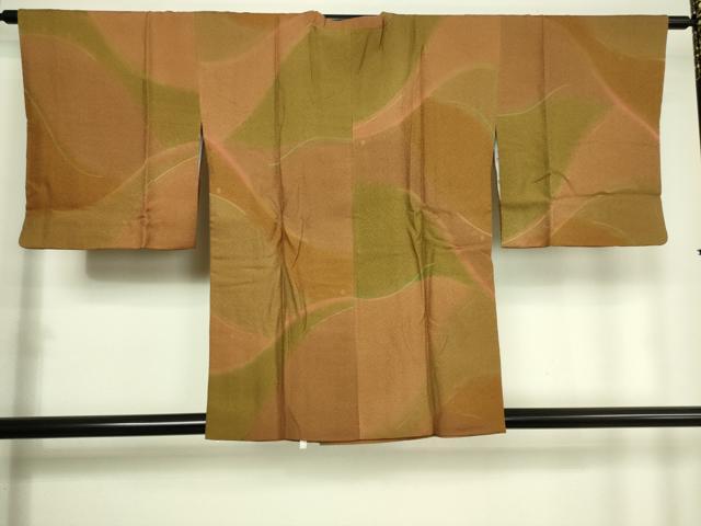 平和屋着物■道行コート 抽象丸文 正絹 逸品 DAAL9430cm