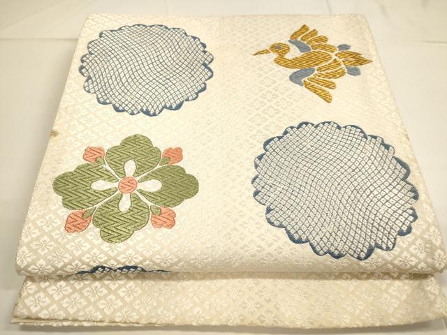 平和屋着物■六通柄袋帯 唐織 御綾染 吉祥粋華 金糸 正絹 逸品 DAAL9732op