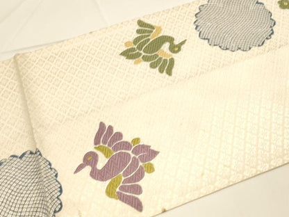平和屋着物■六通柄袋帯 唐織 御綾染 吉祥粋華 金糸 正絹 逸品 DAAL9732op