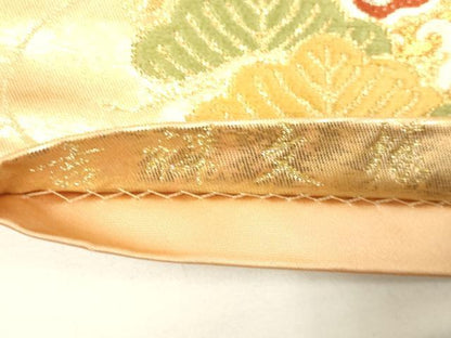 平和屋着物◎六通柄袋帯 唐織 吉祥文 金糸 引箔 正絹 逸品 DAAM0550bc