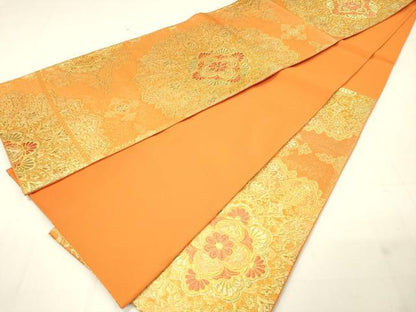 平和屋着物◎六通柄袋帯 正倉院花文 金糸 やまと誂製 正絹 逸品 DAAM0836bc
