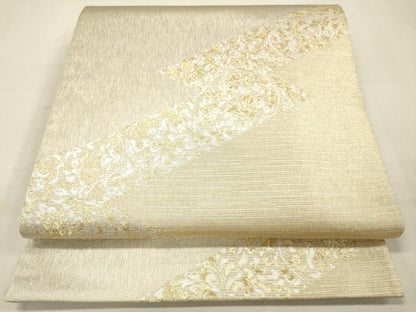 平和屋着物◎六通柄袋帯 花鳥文 金銀糸 正絹 逸品 DAAM0844bc
