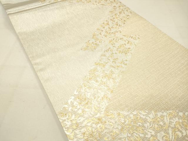 平和屋着物◎六通柄袋帯 花鳥文 金銀糸 正絹 逸品 DAAM0844bc