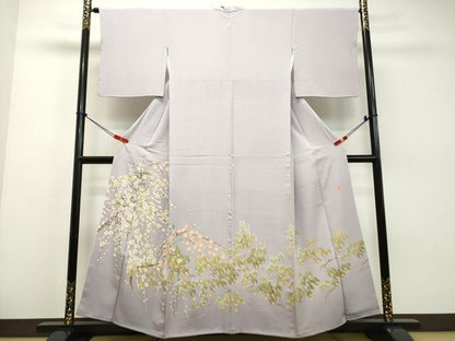 平和屋着物●本加賀友禅作家　茶谷孝志　色留袖　枝花文　正絹　逸品　DAAM1300ud