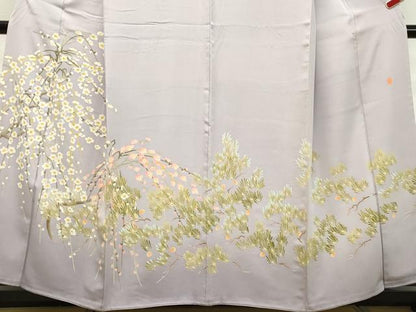 平和屋着物●本加賀友禅作家　茶谷孝志　色留袖　枝花文　正絹　逸品　DAAM1300ud
